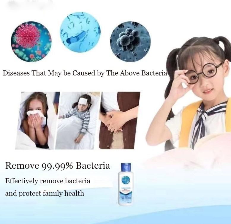 Antibacterial Liquid Wash Free Hand Sanitizer Travel Size Alcohol Free