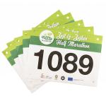 Full Color Race Bib Numbers Marathon Printing Tag For Sports Event