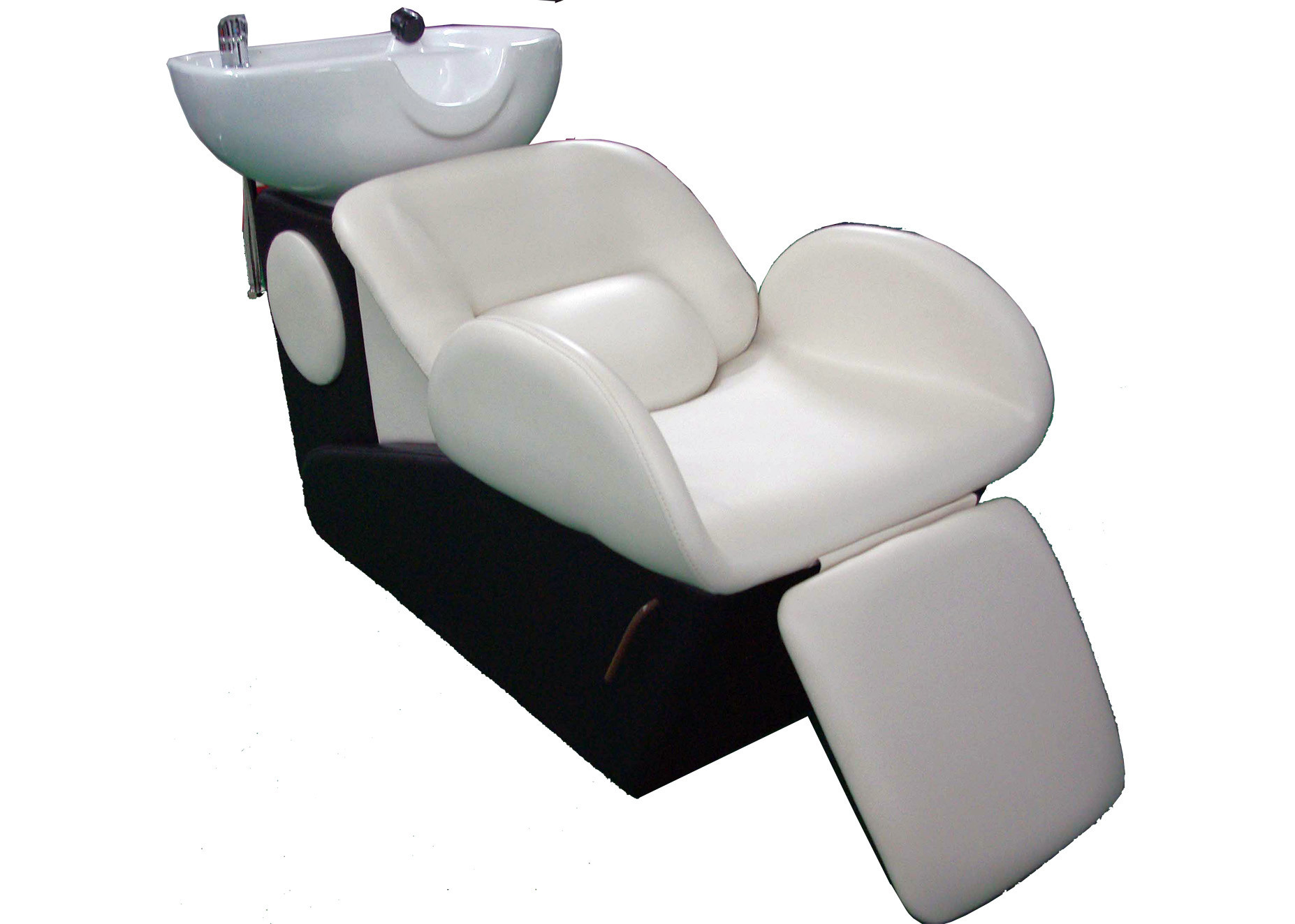 Adjustable Beauty Salon Shampoo Chairs With Footrest , Pu Leather Materials