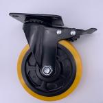 Polyurethane 3 Inch Swivel Caster Wheels Industrial Medium Duty