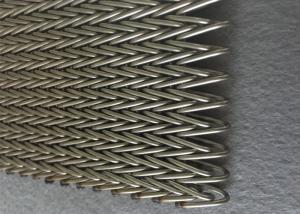 China Conveying Biscuits Stainless Steel Wire Conveyor Belt With Long Working Time wholesale