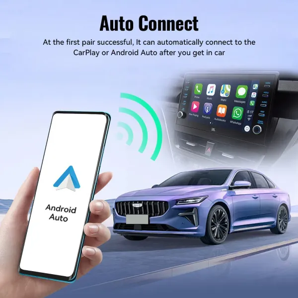 Wired To Wireless Carplay Box Android Auto Car Interconnection Converter Box