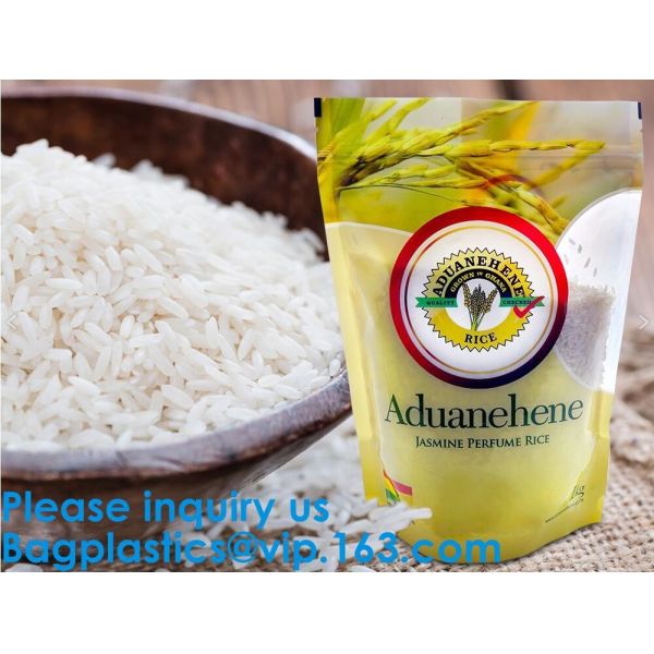 Custom Print Biodegradable Foil Packaging Soft Zipper Stand Up Bottom Gusset Plastic Drinking Pouches Bags With Straws
