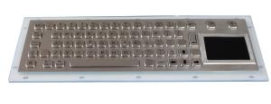 China Ruggedized 67 Keys Real Panel Mounted Keyboard , 304 Metal Stainless Steel wholesale