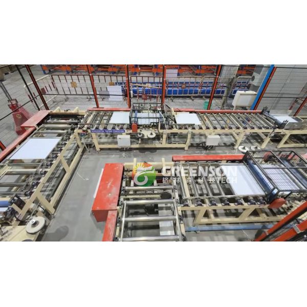 PVC Laminated Fiber Cement Board Making Machine with 1300mm Effective Laminating, PLC System, and 2-6 Million Sq.m/Year Production Capacity