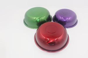 China 3pcs Popular selling stainless steel food basin colorful bird feeder Jar wholesale