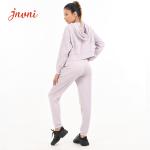 Womens Loungewear Set Cropped Long Sleeve Sweatshirt Hoodies Set