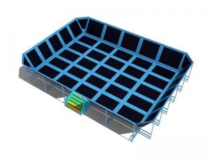 China play center commercial trampoline park teenager small indoor trampoline with safety net on sale