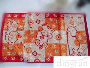 China Cartoon Pattern Beautiful Face Wash Towel For Bathroom Highly Absorbent wholesale