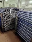 40kg Plastic PVC Printed Film Stretch 42PHR Blue Non Sticky For Packing