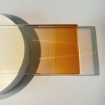 Translucent Gradient Glass 4+4mm Citrus Ivory Double Glazing Laminated Glass