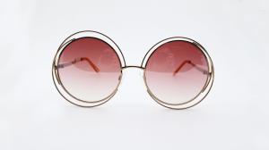 China Ladies' fashion accessories Metal sunglasses 2019 fashion design UV 100% Round idea wholesale