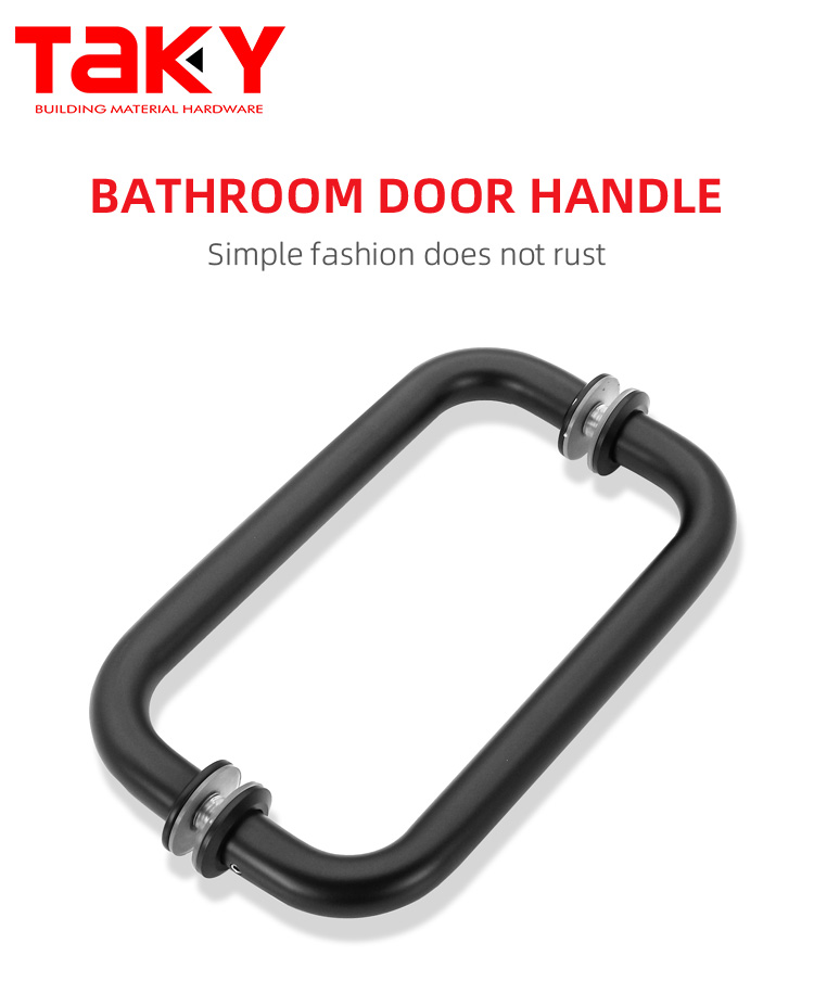 1000mm Long Customizable Double Sided Glass Door Pull Handles for Modern Design Style