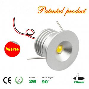 China Mini 2W LED Spotlight Bridgelux chips LED Bulb recessed Mini LED light cabinet lamps on sale