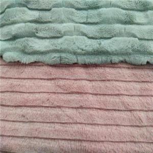 China 10-18mm Plie Navy Big Weight Cutting Strips PV Plush Fabric for Garments in Navy wholesale