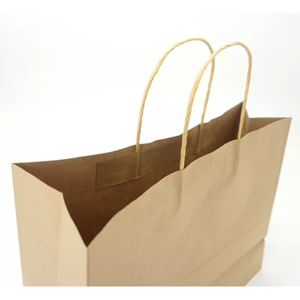 Plain Bread Kraft Packaging Bag Recycled Biodegradable Printed Colorful