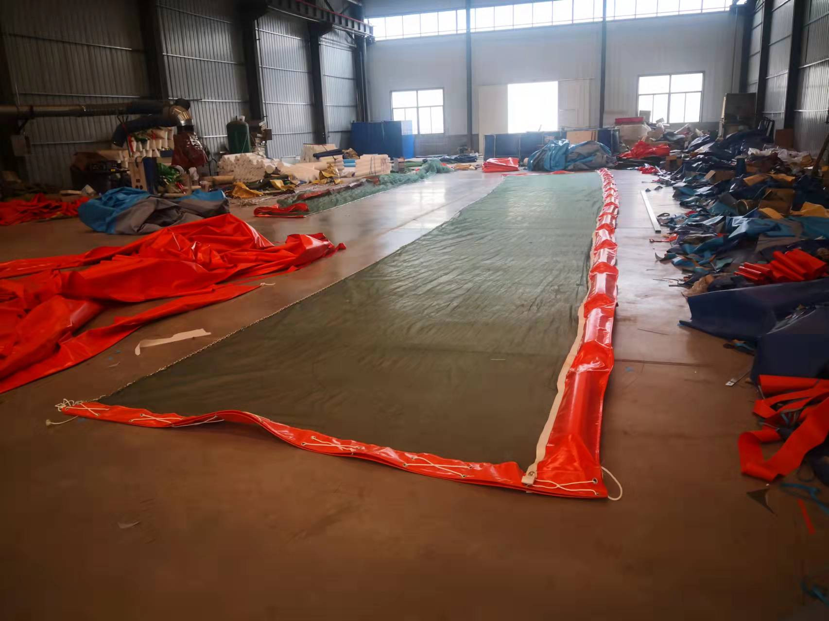 OEM Floating Silt Curtain PVC Oil Boom For Ocean