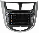 Ouchuangbo Car GPS Navi DVD Radio for Hyundai Verna /Accent /Solaris Central