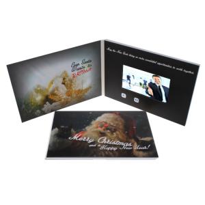 China Laser Paper Greeting Card With Video Screen 1024*600P Resolution wholesale