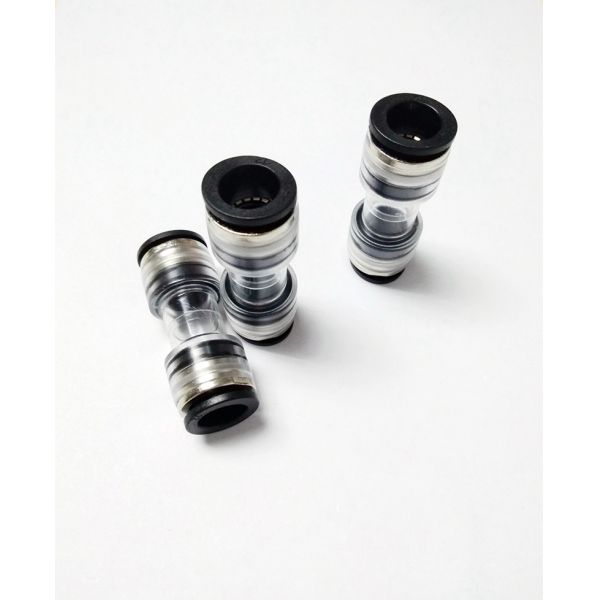 Round HDPE 12mm To 12mm Microduct Connectors / Couplings Transparent