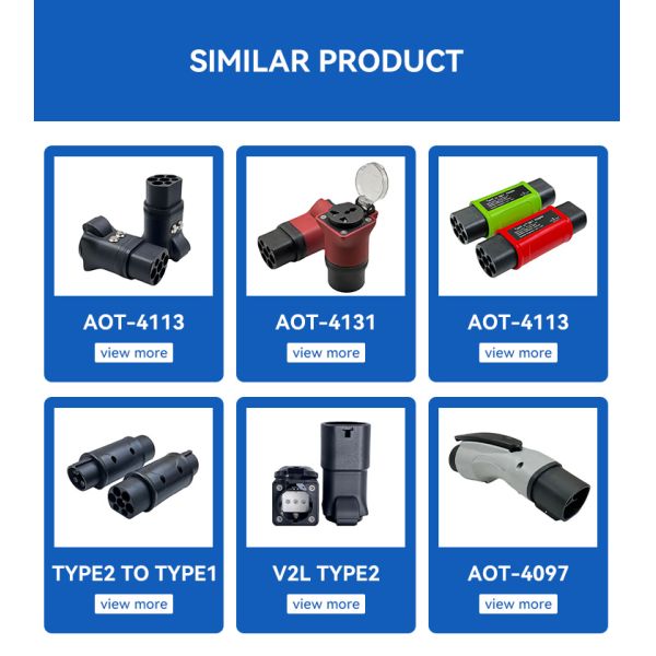 Purpose for replace/repair AOTAI Type2 to America 3pin Plug Adapter EV Adapter Type 2 male to Type B AC Charger eBike Scooter