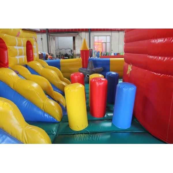 Waterproof Inflatable Funland , Octopus Paradise Kids Inflatable Playground