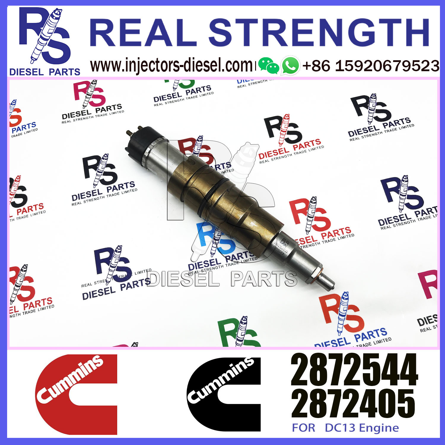 Genuine Common Rail Fuel Injector Assembly ISZ13 QSZ13 2872544 4955080 P4984843,OEM Orders Accepted