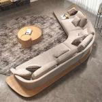 Apartment Royal Furniture Leather Sofa High Density Sponge Custom Sectional Sofa
