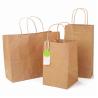 Buy cheap SGS Offset Printing Brown Kraft Paper Shopping Bags For Retail Store from wholesalers