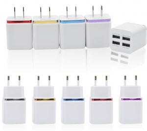 China 4 USB charger travel adaptor oem chargers for Europe and American wholesale