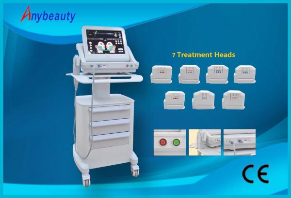 Wrinkle Removal Hifu Therapy 7 treatment heads double1.5mm, 3.0mm, 4.5mm,8mm