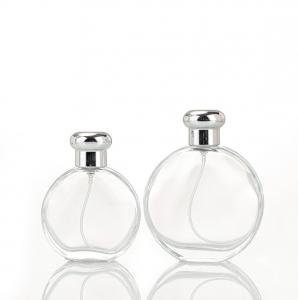 China Transparent Glass Perfume Empty Bottles Clear 50 / 100ml wholesale