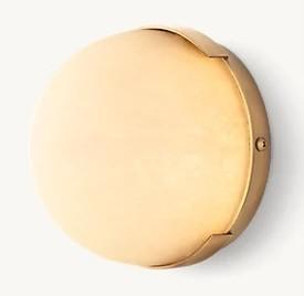 China Brass Bedroom Ceiling Spot Lights 1000 Lumens With Alabaster Shade wholesale