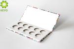 Custom Color Rectangle 10 Pans Magnetic Eyeshadow Palette Paper Material Made