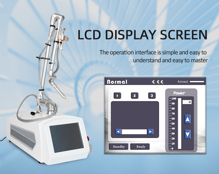 Portable 10600nm Co2 Fractional Laser Machine Pigment Removal Vaginal Tightening