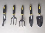 Non Slip Handle Plant Trowel 5 Pieces Garden Hand Tool Set