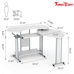 China L Shaped Modern Home Office Desk , Simple Small Desktop Computer Desk wholesale