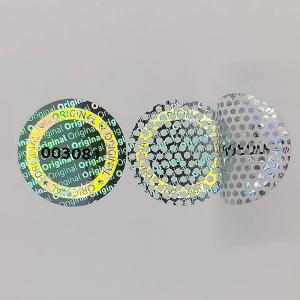 China Customized Tamper Evident Adhesive Security Seals Anti Counterfeit Label wholesale
