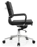 Pu Leather Boss Mid-back Metal Frame Ergonomic Office Furniture Adjustable