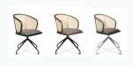 Mid Back PU Rattan Office Chairs