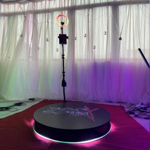 China Party 360 Selfie Photo Booth adjustable Interactive With ring light wholesale
