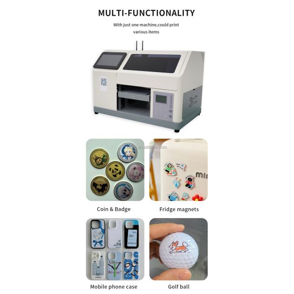 KECAI AI Smart A5 UV Direct to Object Printer Automatic Phone Case ID Card Flatbed Printing Machine Mini Imprimante Portable
