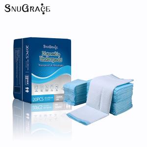 China 6 PLY SNUGRACE Super Absorbent Incontinence Adult Under Pad Disposable Urine Pads For Bed wholesale