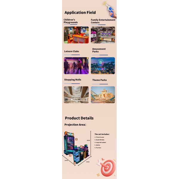 Customizable Dual Pistols Shooting Arcade Game Interactive Gun Arcade Machine
