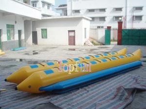 China Banana Boat For Sale / Double Line Tube Inflatable Fly Fishing Boats For Summer Exciting Beach Sports 16 Person wholesale