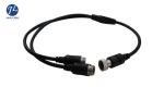 10CM 6 Pin To 4 Pin Copper Conductor Backup Camera Cable