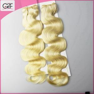 China One Donor Healthy End Peruvian Human Hair 6A Natural Virgin Blonde Hair Bundles on sale