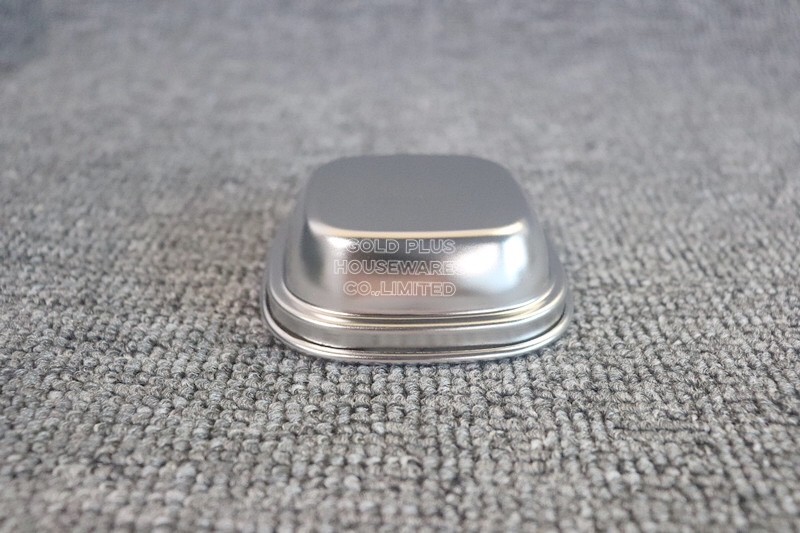 Custom Stainless Steel Dishes Multifunction Seasoning Rectangle Snack Appetizer