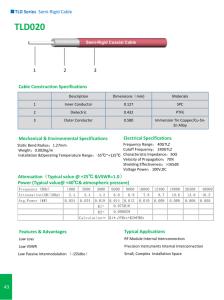 China TLD Series Semi-Rigid Cable wholesale