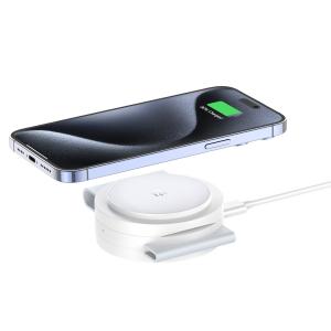 China 3 In 1 Portable Wireless Charger For IPhone15 Travel Charger For Iphone And Apple Watch wholesale